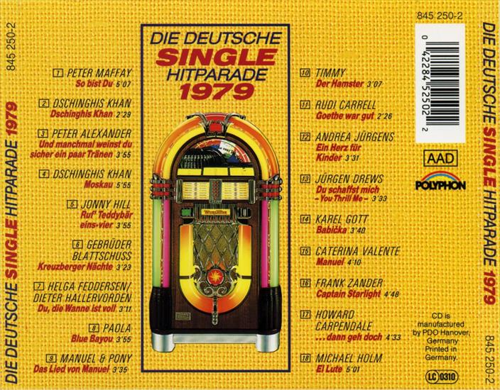 1990 - VA - Die Deutsche Single Hitparade 1979 - Back.bmp