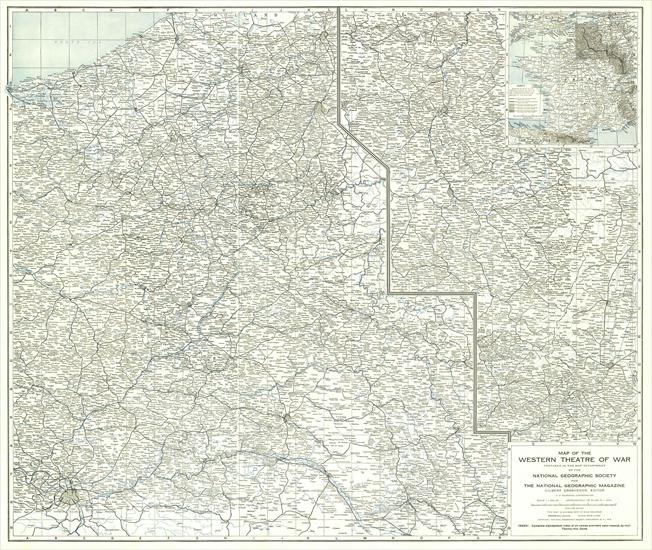 Mapy National Geographic. 539 map. Wysoka jakość - Western Theatre of War 1918.jpg